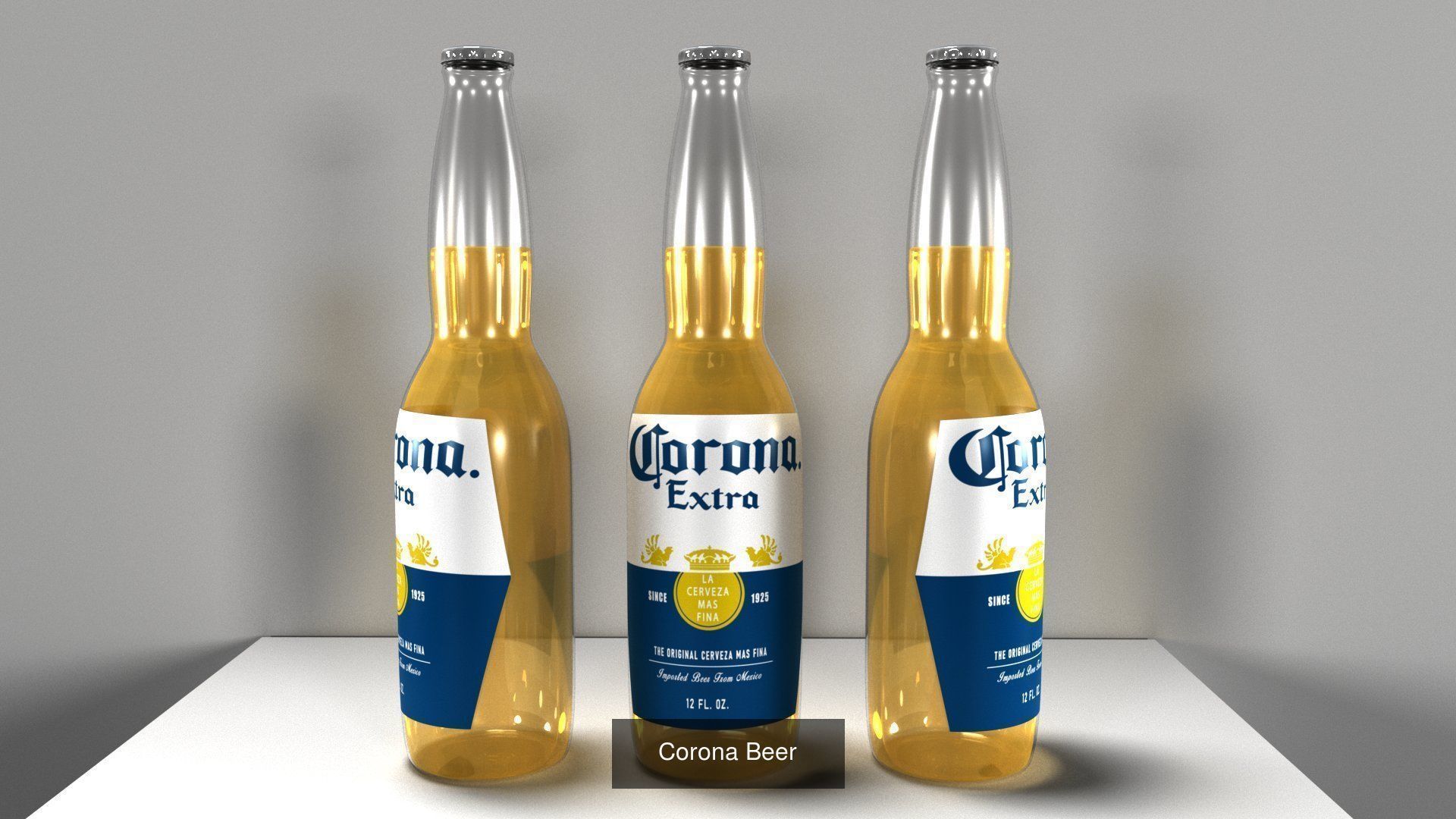 Beer and whiskey 3D model collection _5