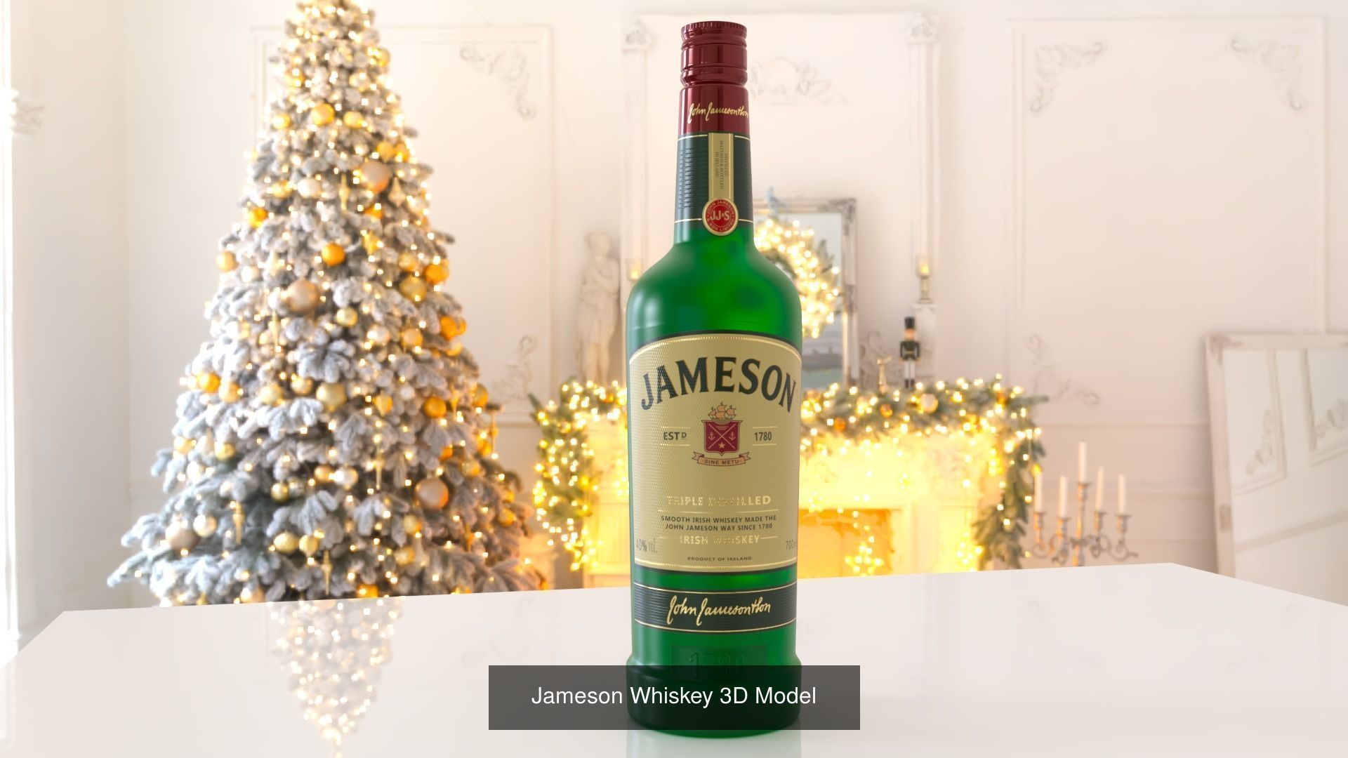 Beer and whiskey 3D model collection _6