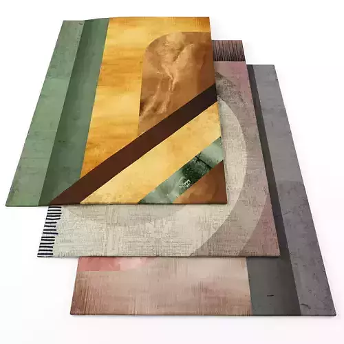 Rugs-1323 abstract rugs Low-poly 3D model