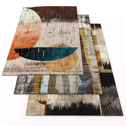Rugs-1325 modern rugs for living room Low-poly 3D model