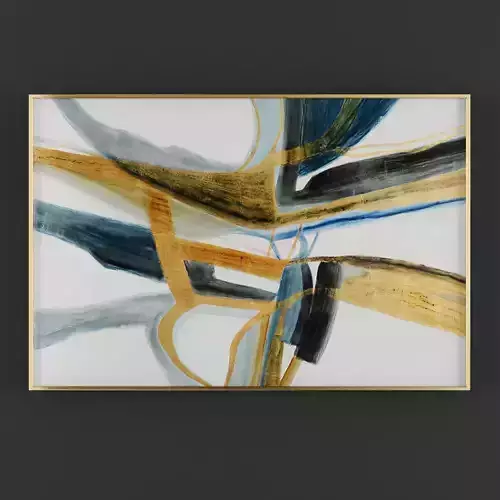 Pictures333 abstract painting gold