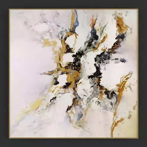 Pictures334 abstract painting in gold