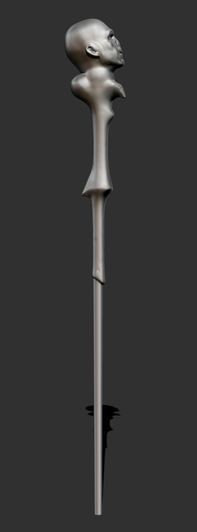 Lord Voldemort wand 3D model 3D printable | CGTrader