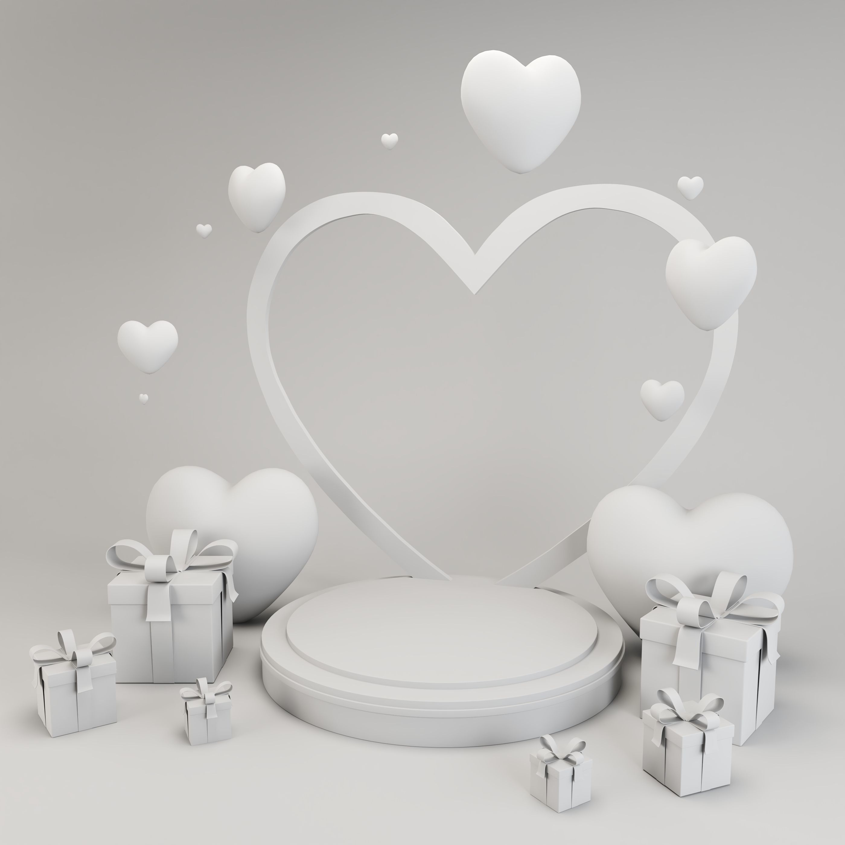 Valentines Day Prop Low-poly 3D model_6