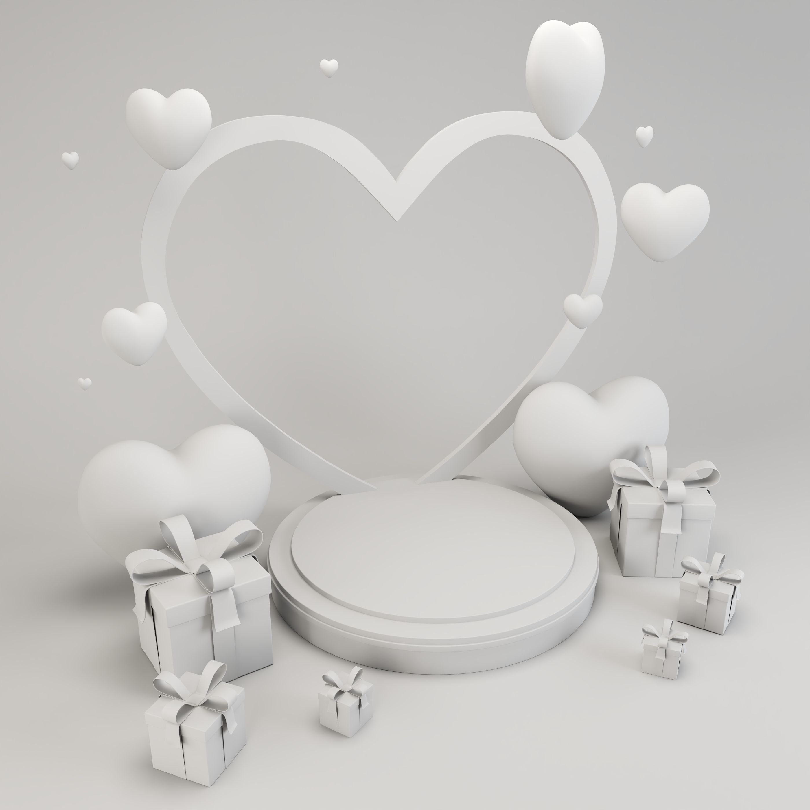 Valentines Day Prop Low-poly 3D model_8