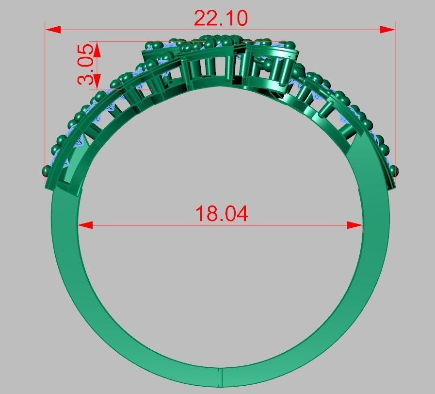 Ring 3D model 0256 3D printable model-13 3D print model_9
