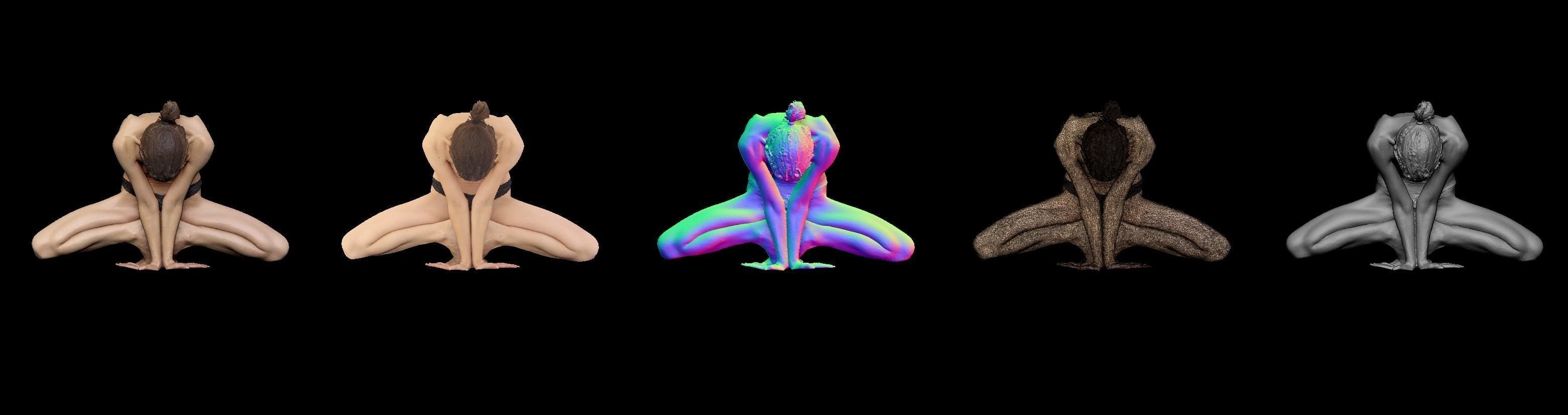 Female Scan - Sylph Artistic Pose 290 3D model_1