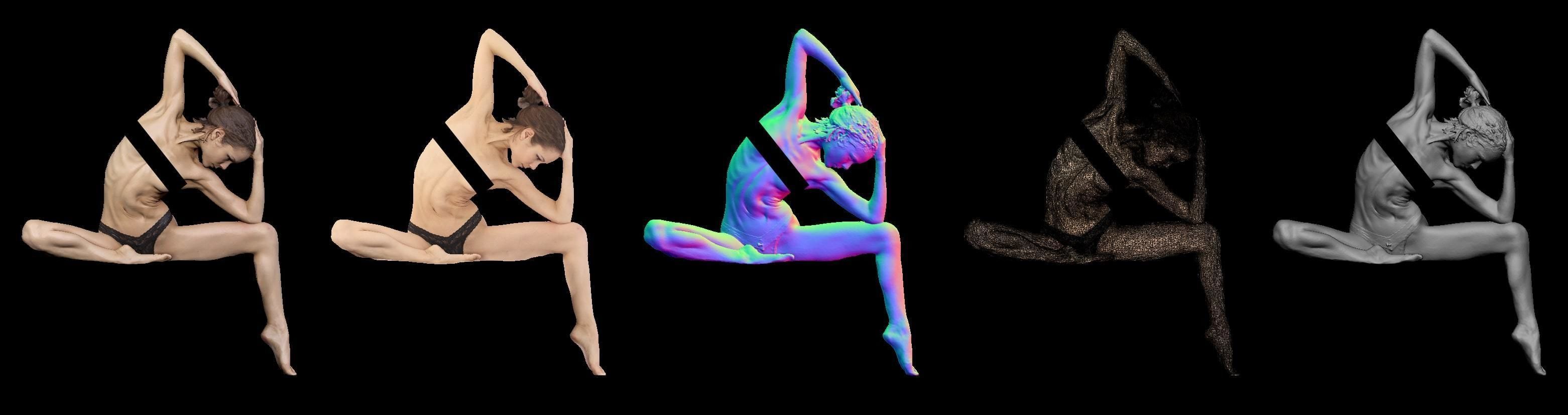 Female Scan - Sylph Artistic Pose 291 3D model_1