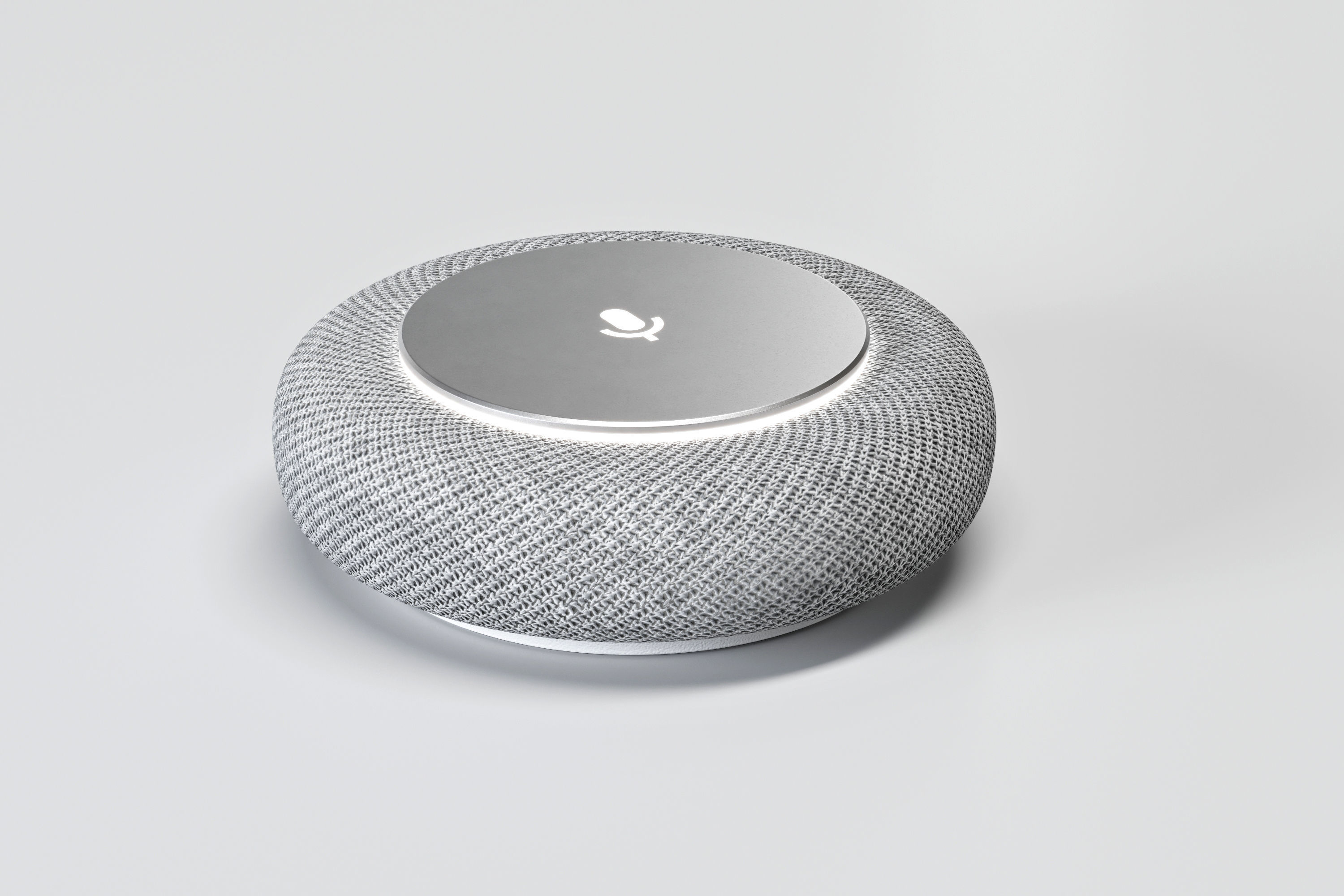 Google Meet Series One Mic Pod - Tabletop Microphone 3D model_1