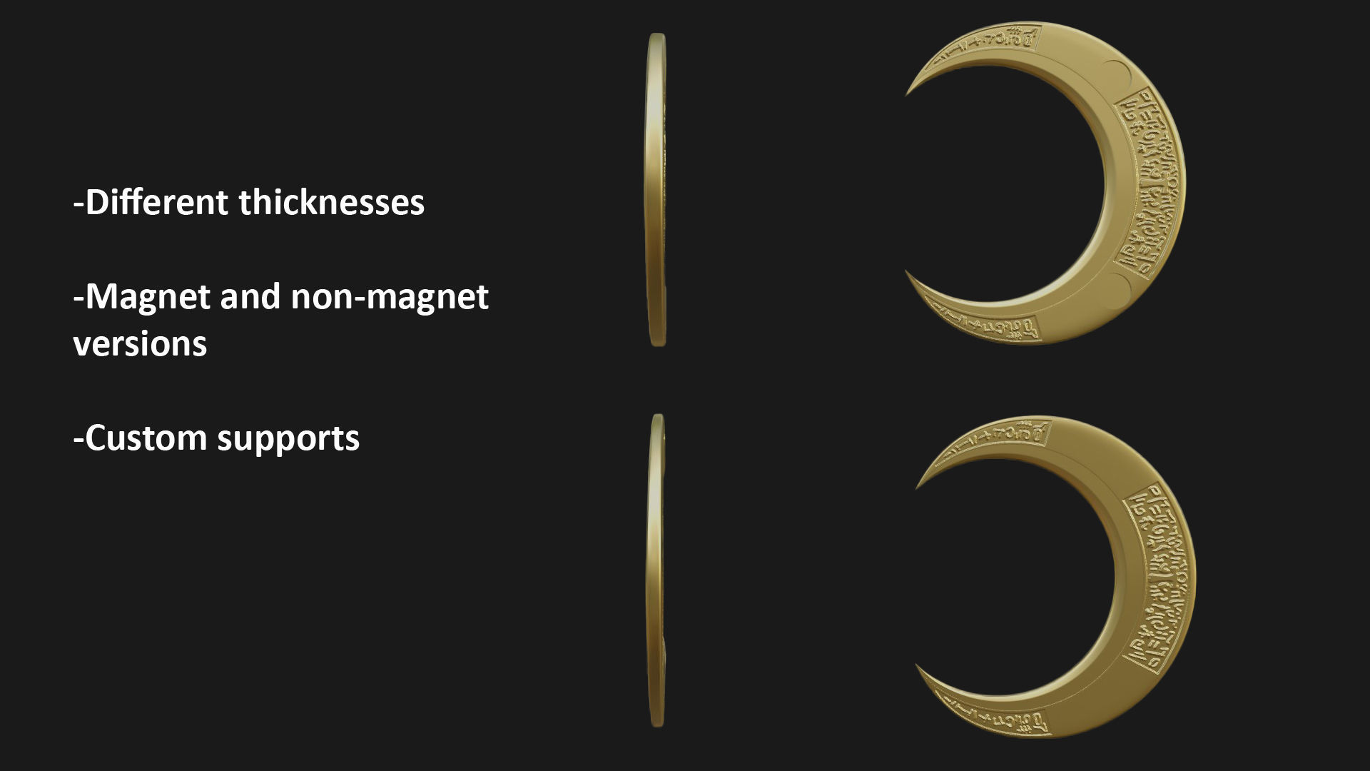 Moon Knight Crescent Dart 3D print model_1