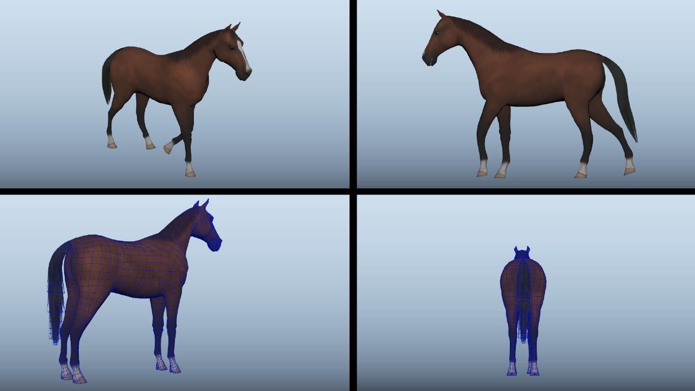 11 Farm - Domestic Animal Models Pack Low-poly  Low-poly 3D model_23
