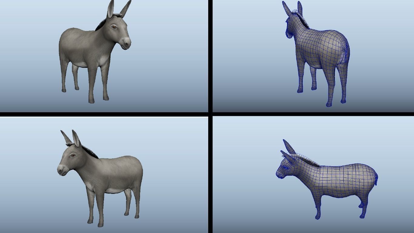 11 Farm - Domestic Animal Models Pack Low-poly  Low-poly 3D model_15