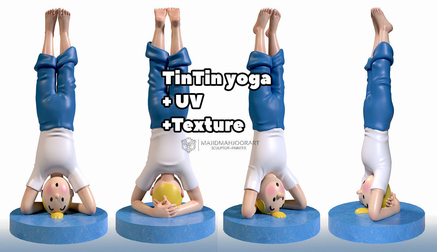 TinTin yoga 3D print model_5