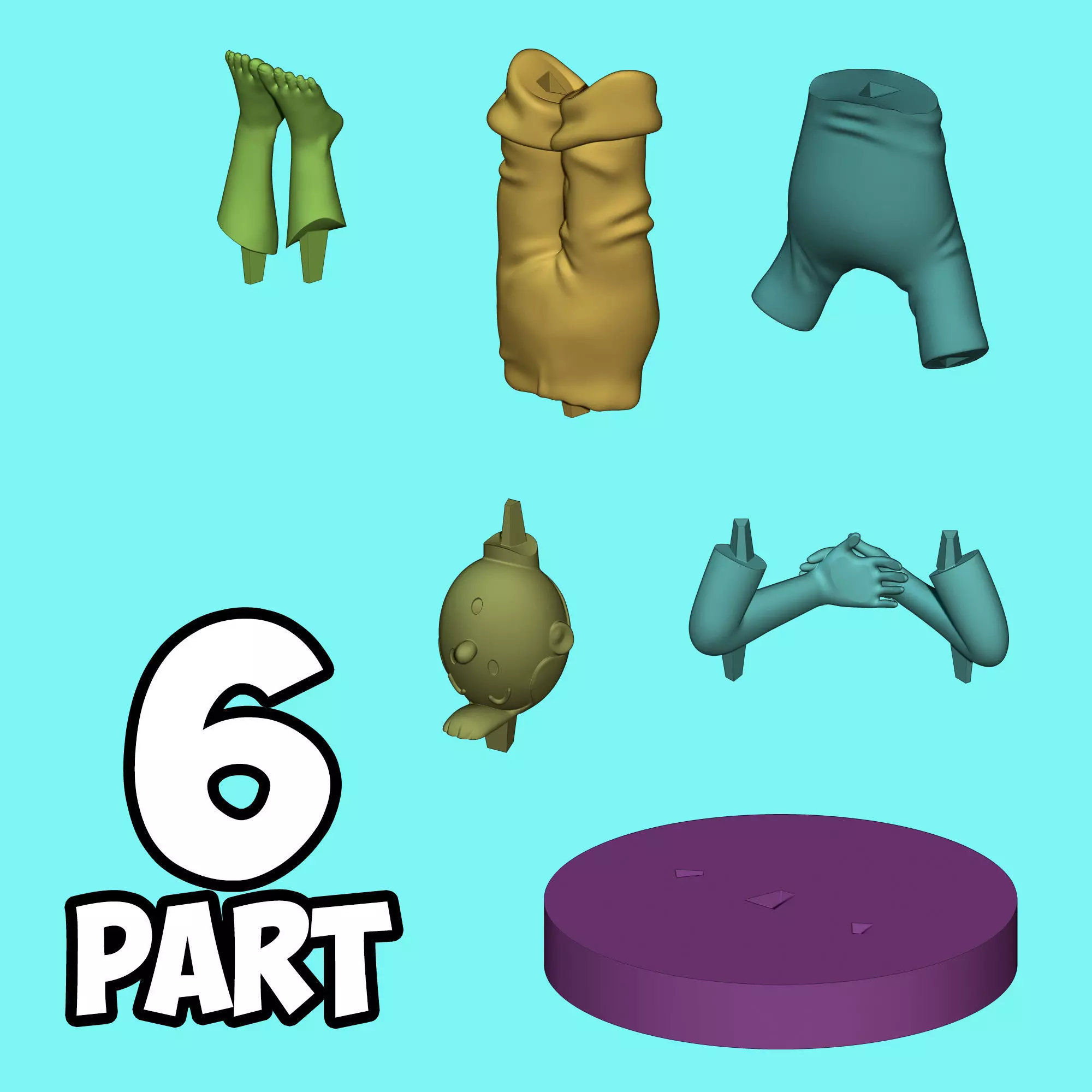 TinTin yoga 3D print model_2