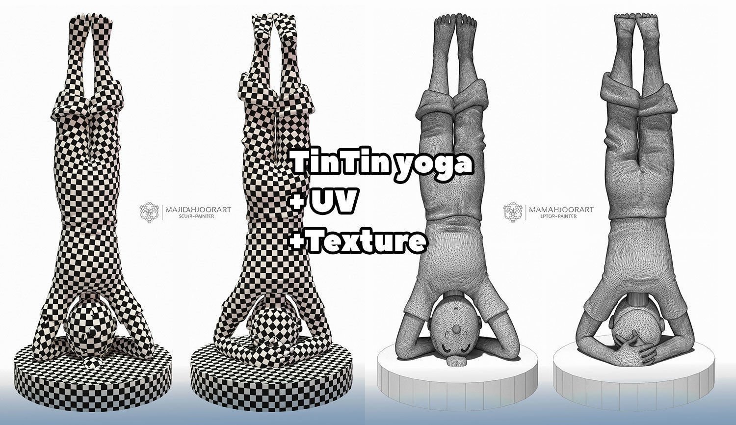 TinTin yoga 3D print model_6