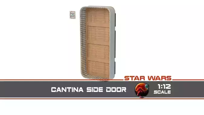 Cantina side door 1-12 scale Blackseries  3D print model