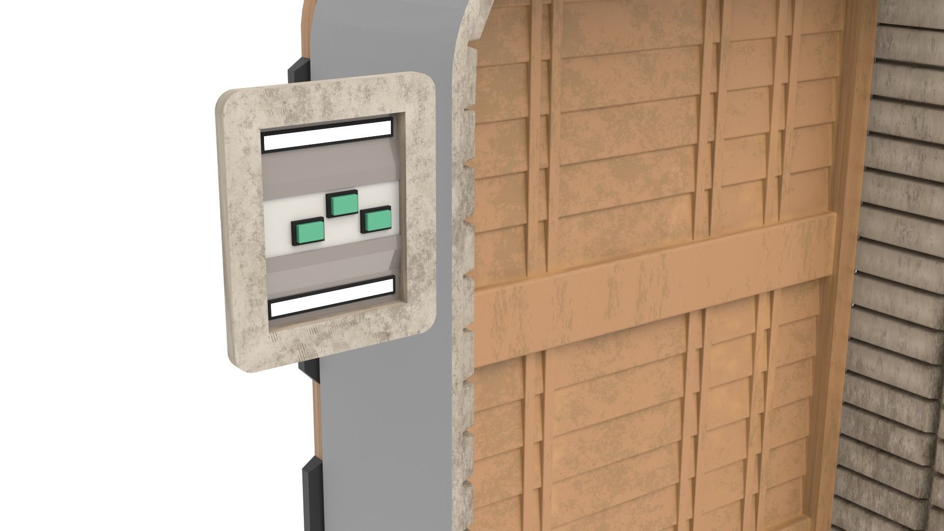 Cantina side door 1-6 scale Hottoys 3D print model_5