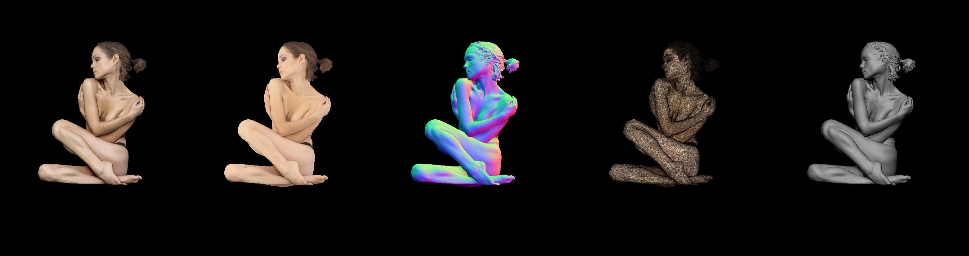 Female Scan - Sylph Artistic Pose 292 3D model_1