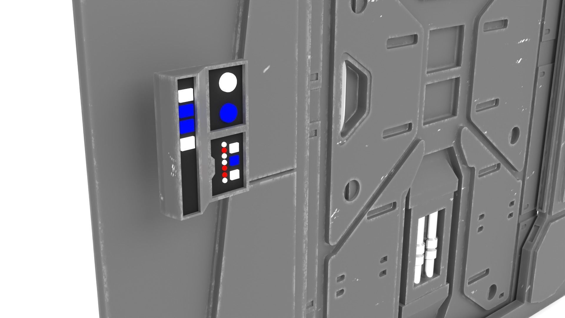 Profundities door 1-12 scale Blackseries 3D print model_3