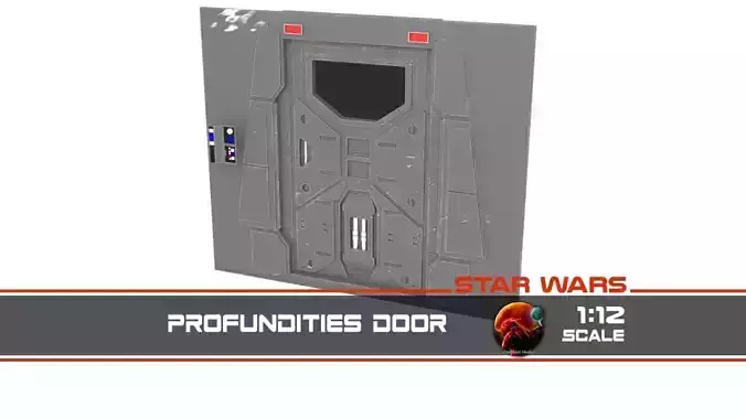 Profundities door 1-12 scale Blackseries 3D print model