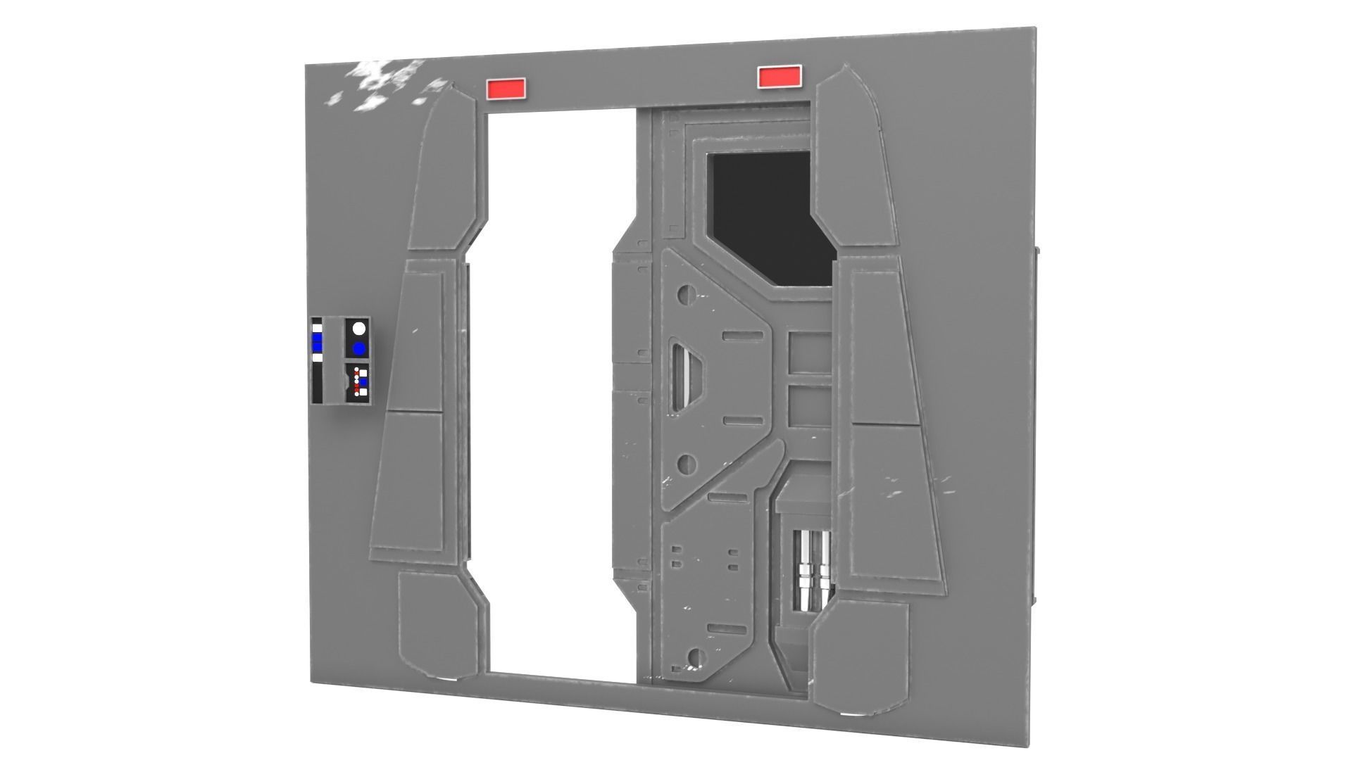 Profundities door 1-12 scale Blackseries 3D print model_6