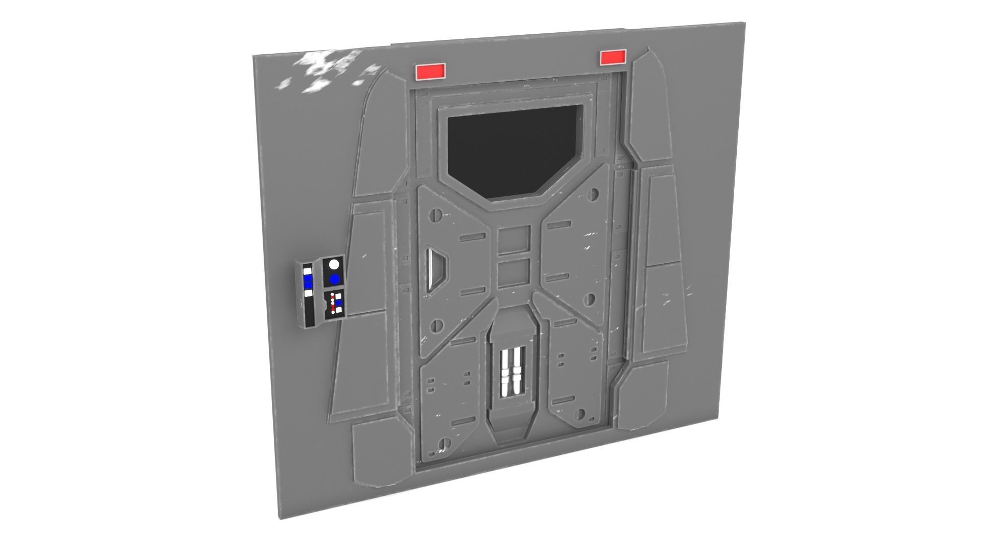 Profundities door 1-6 scale Hottoys 3D print model_4