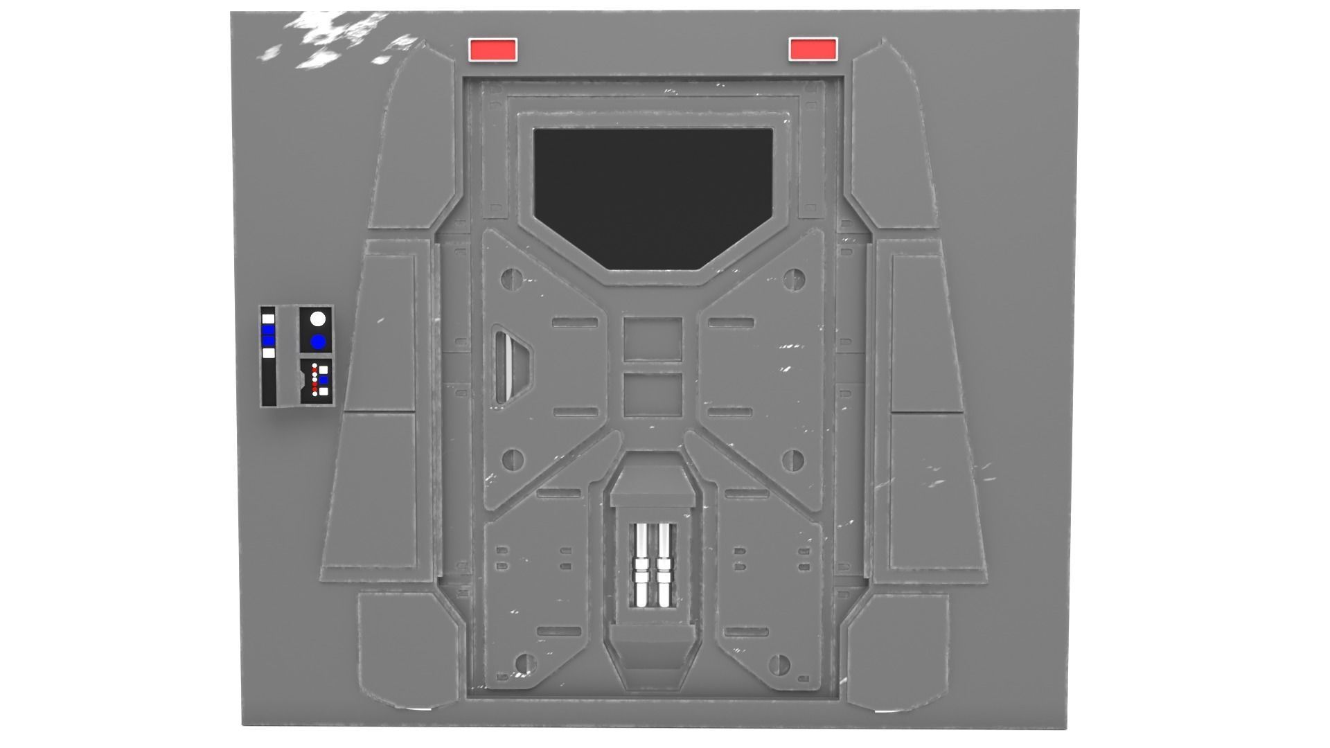 Profundities door 1-6 scale Hottoys 3D print model_2
