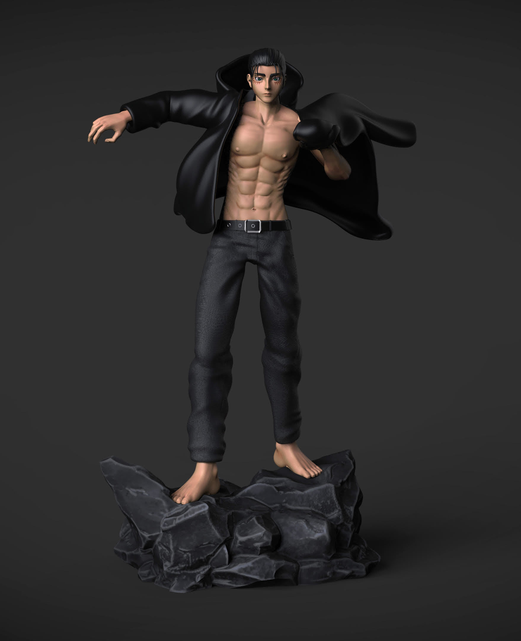 Eren Yeager Jacket Scene 3D print model_1