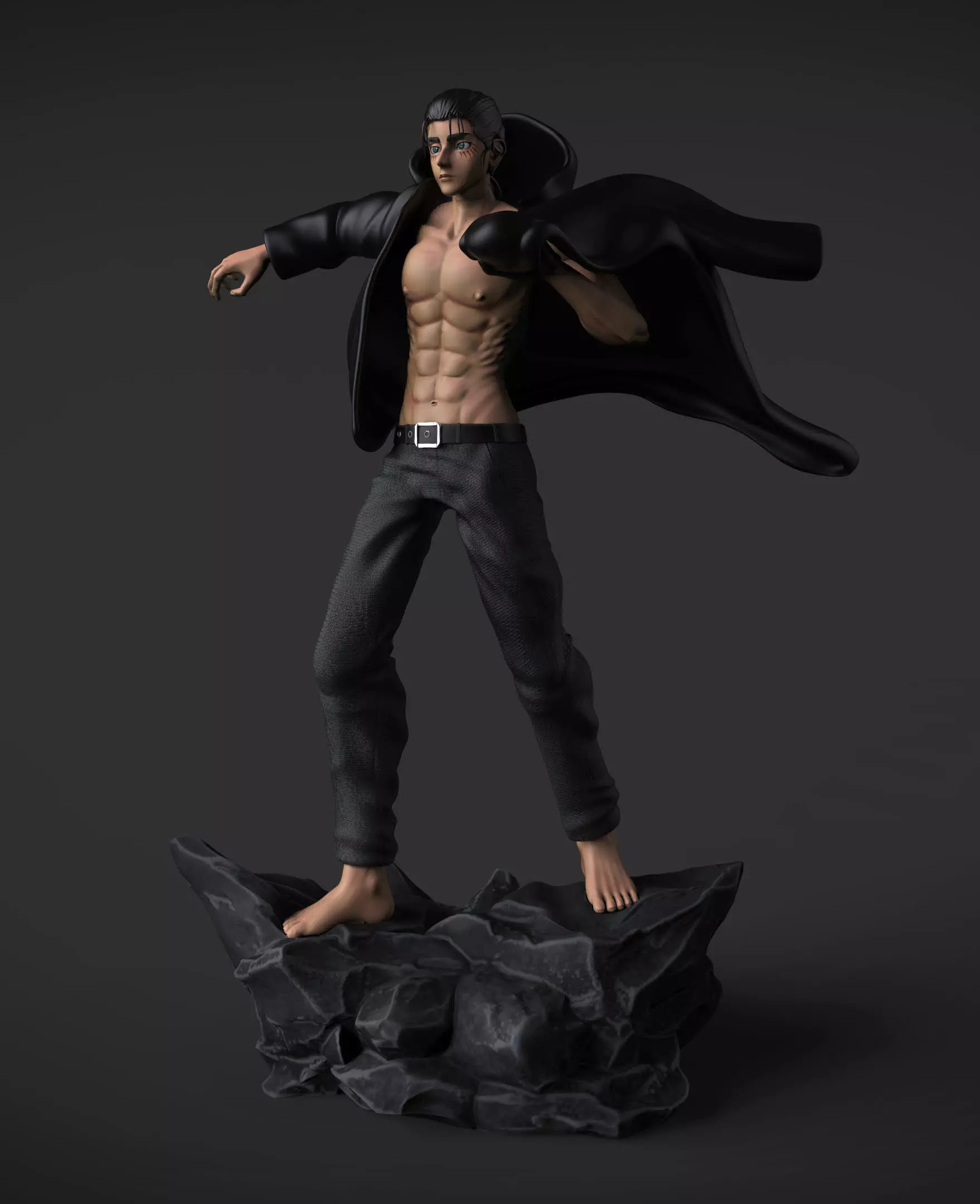 Eren Yeager Jacket Scene 3D print model_0