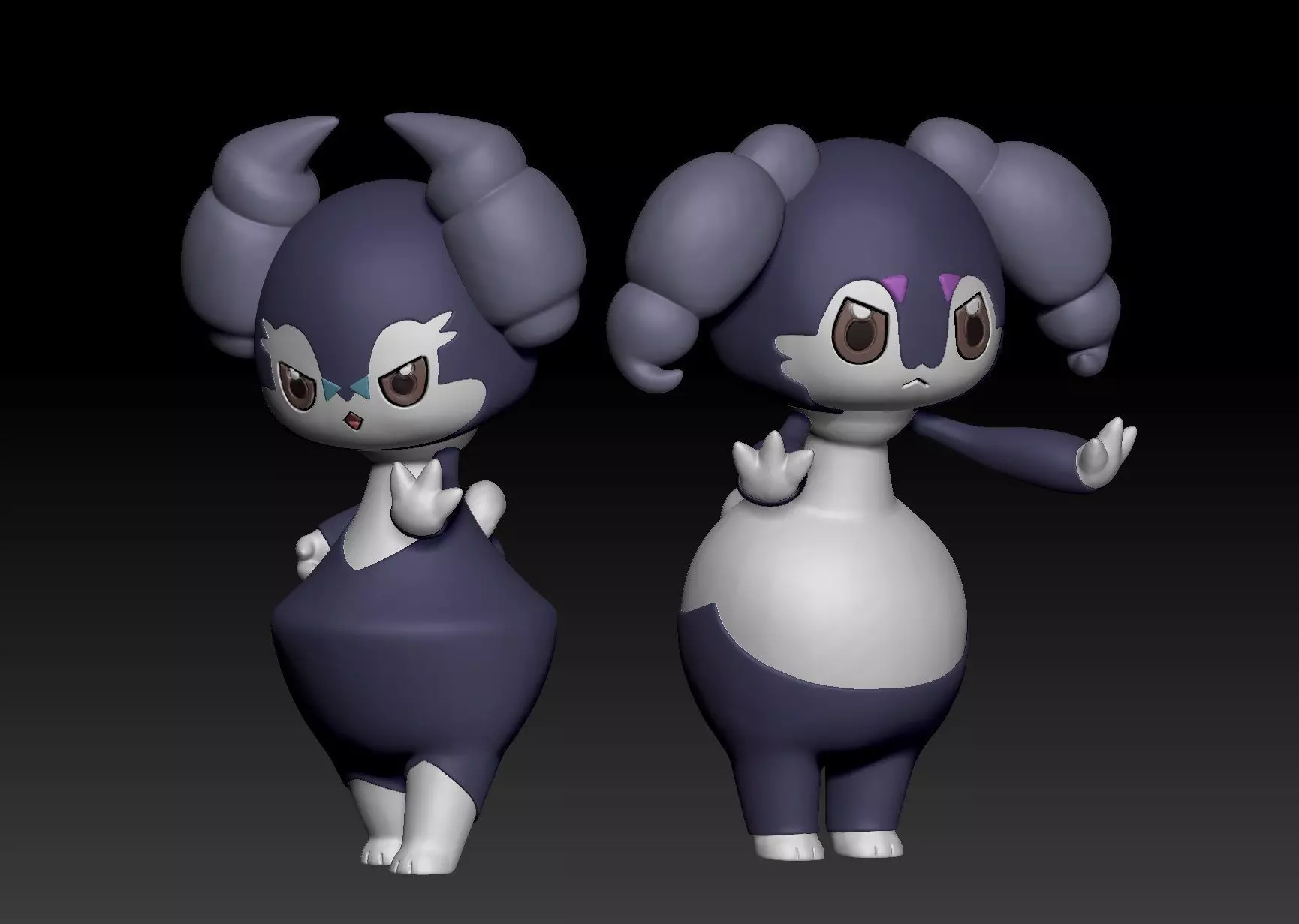 Pokemon Indeedee 3D print model