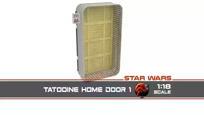 Tatooine home door 1 1-18 scale Kenner Hasbro 3D print model