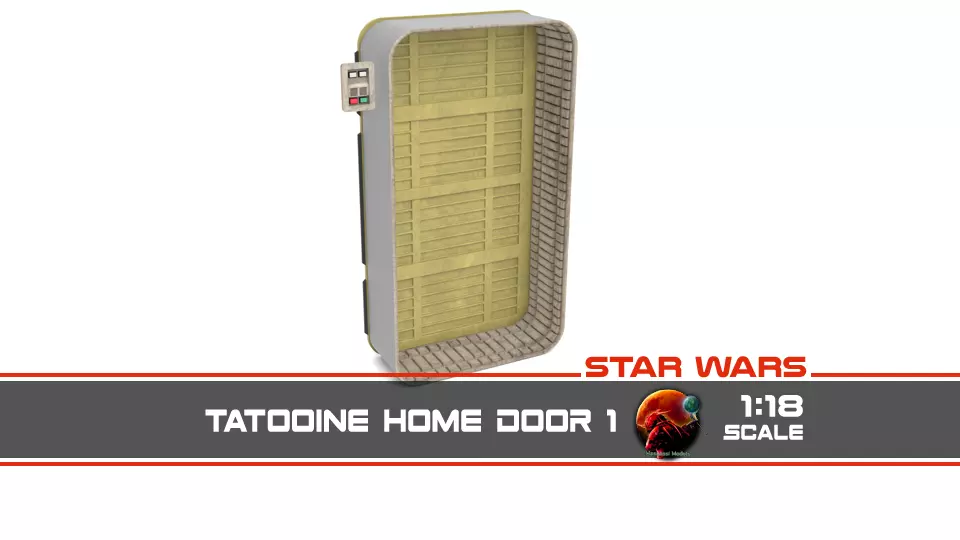 Tatooine home door 1 1-18 scale Kenner Hasbro 3D print model_0