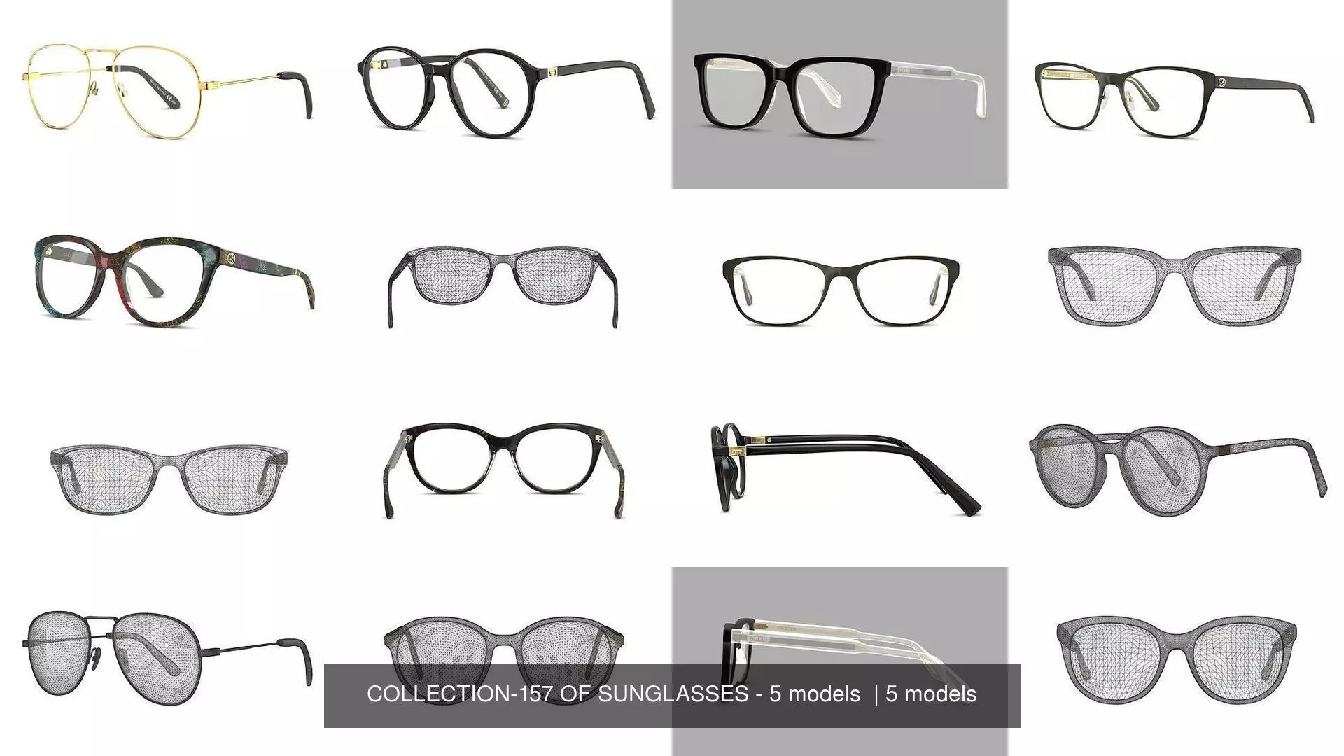 COLLECTION-157 OF SUNGLASSES - 5 models _0
