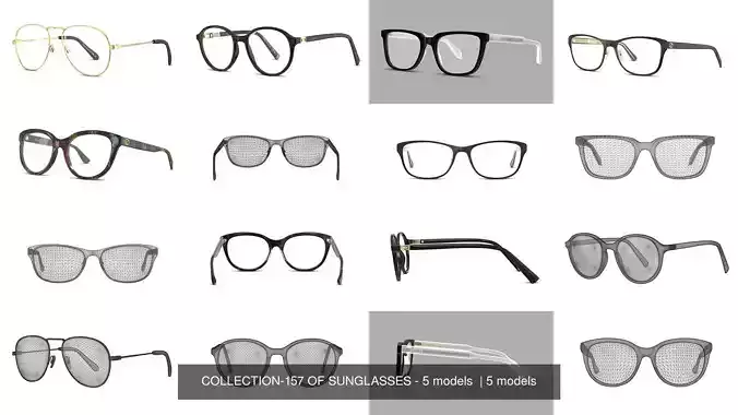 COLLECTION-157 OF SUNGLASSES - 5 models 