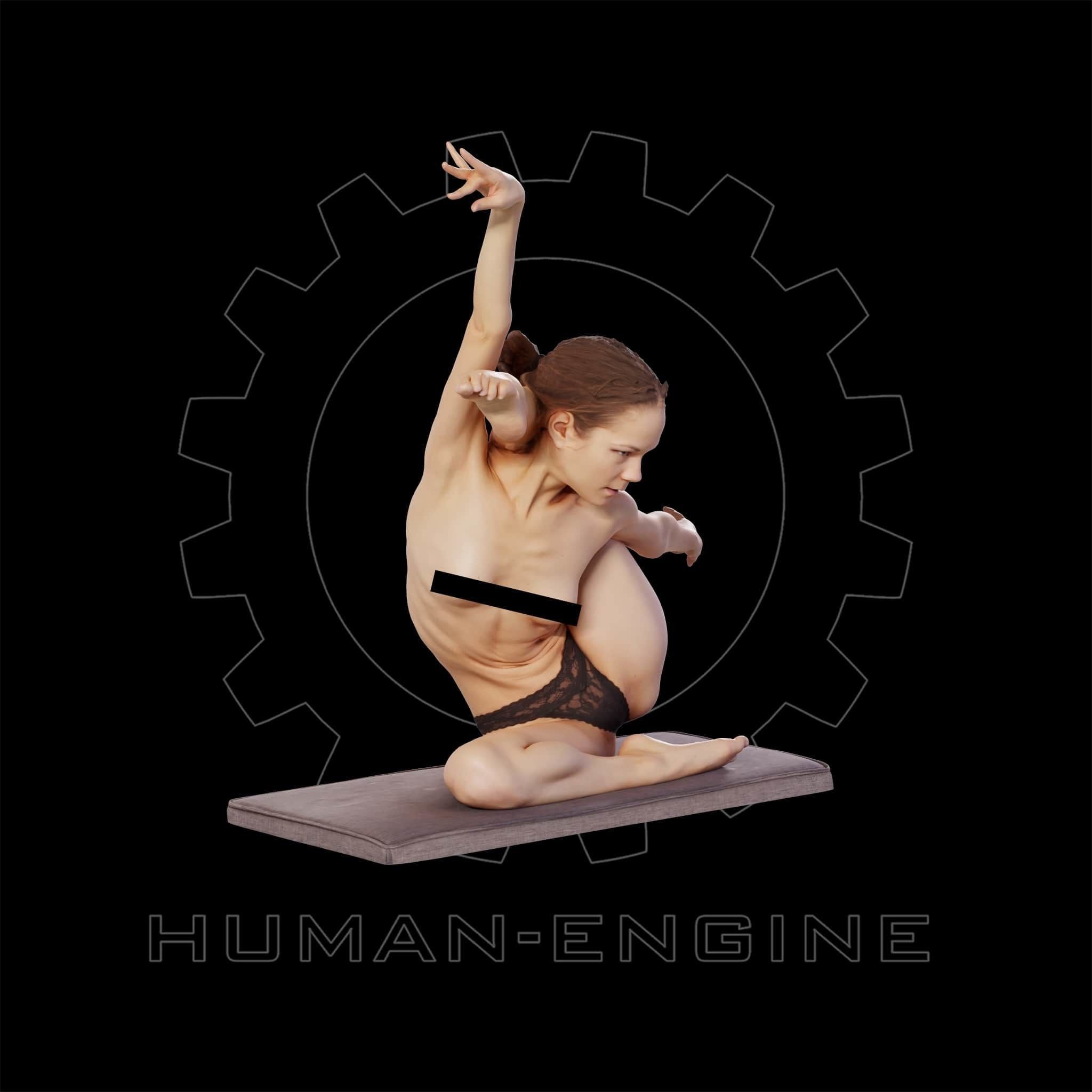 Female Scan - Sylph Artistic Pose 308 3D model_4