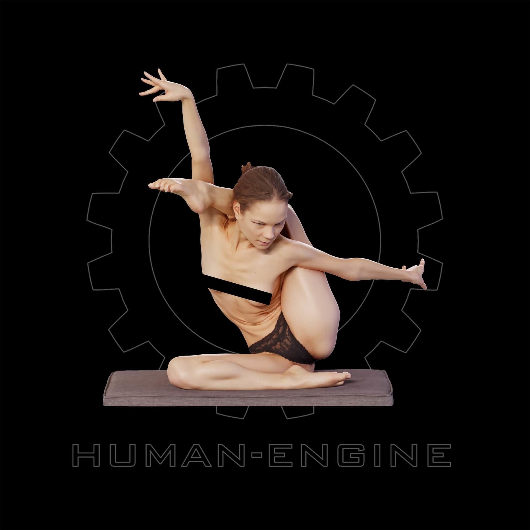 Female Scan - Sylph Artistic Pose 308 3D model_2