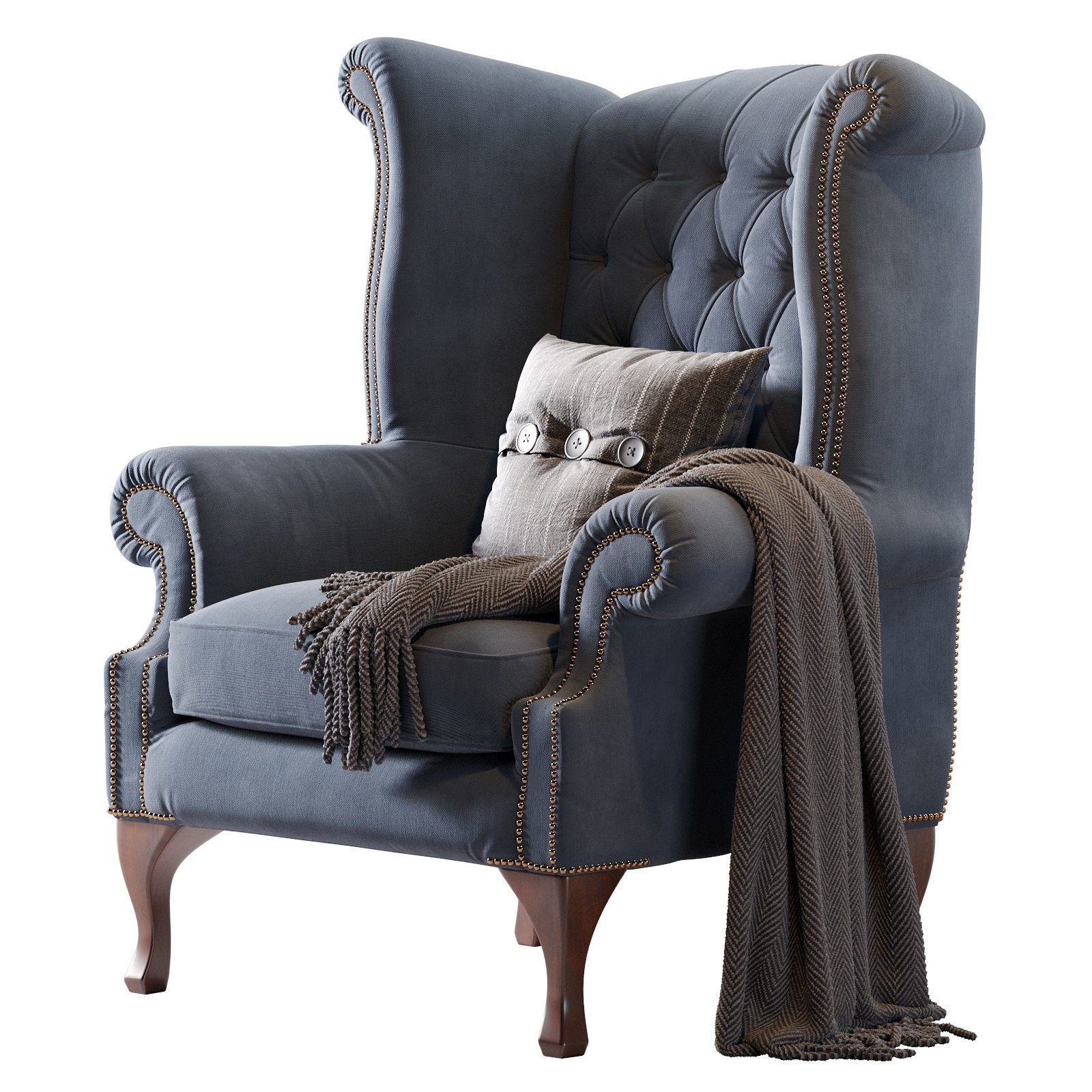 Chesterfield Quee 3D model_9