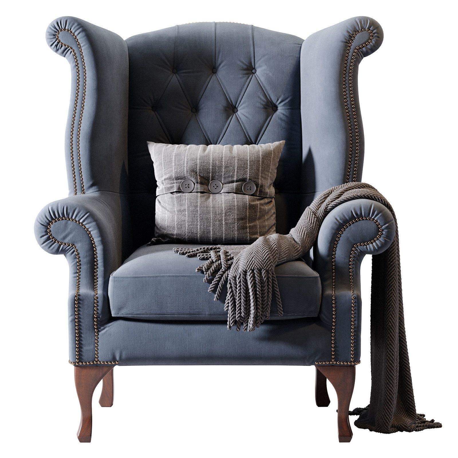 Chesterfield Quee 3D model_8