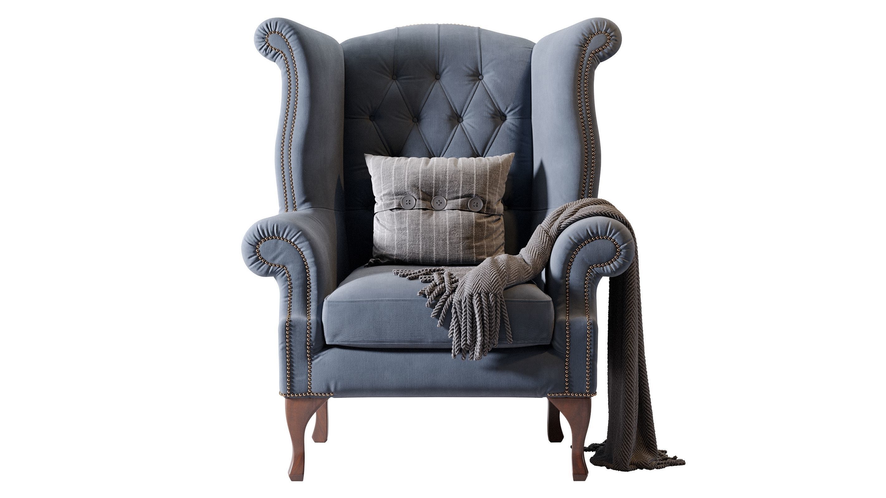 Chesterfield Quee 3D model_4