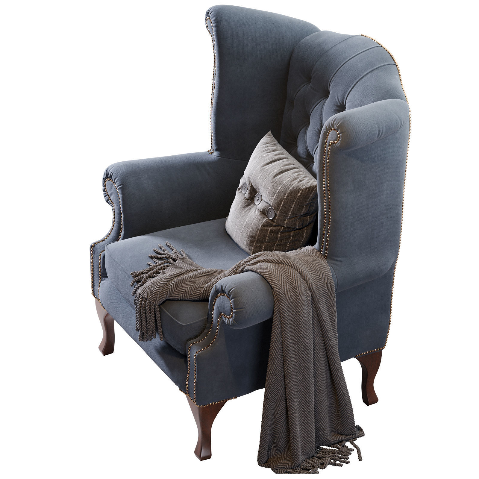 Chesterfield Quee 3D model_13