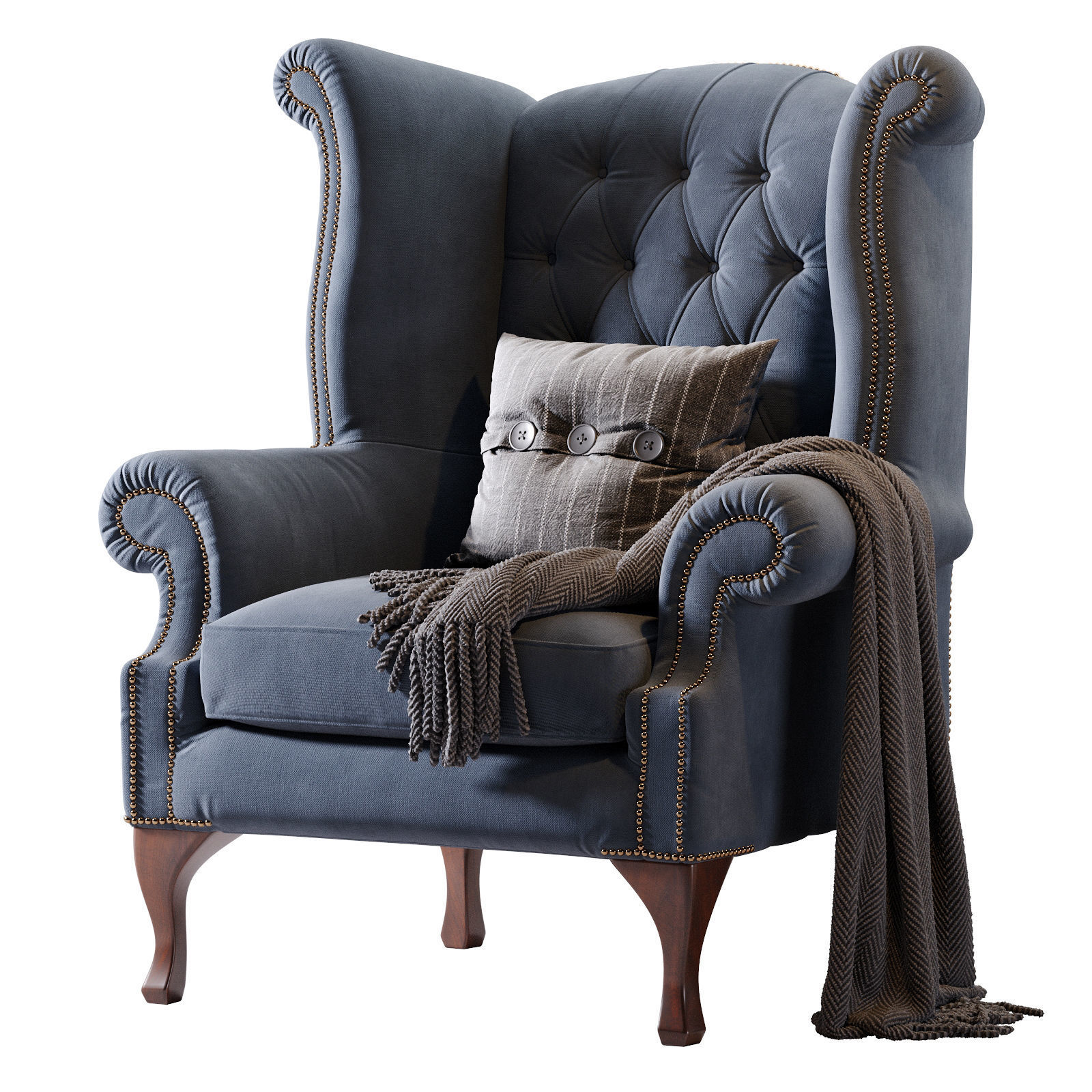 Chesterfield Quee 3D model_14