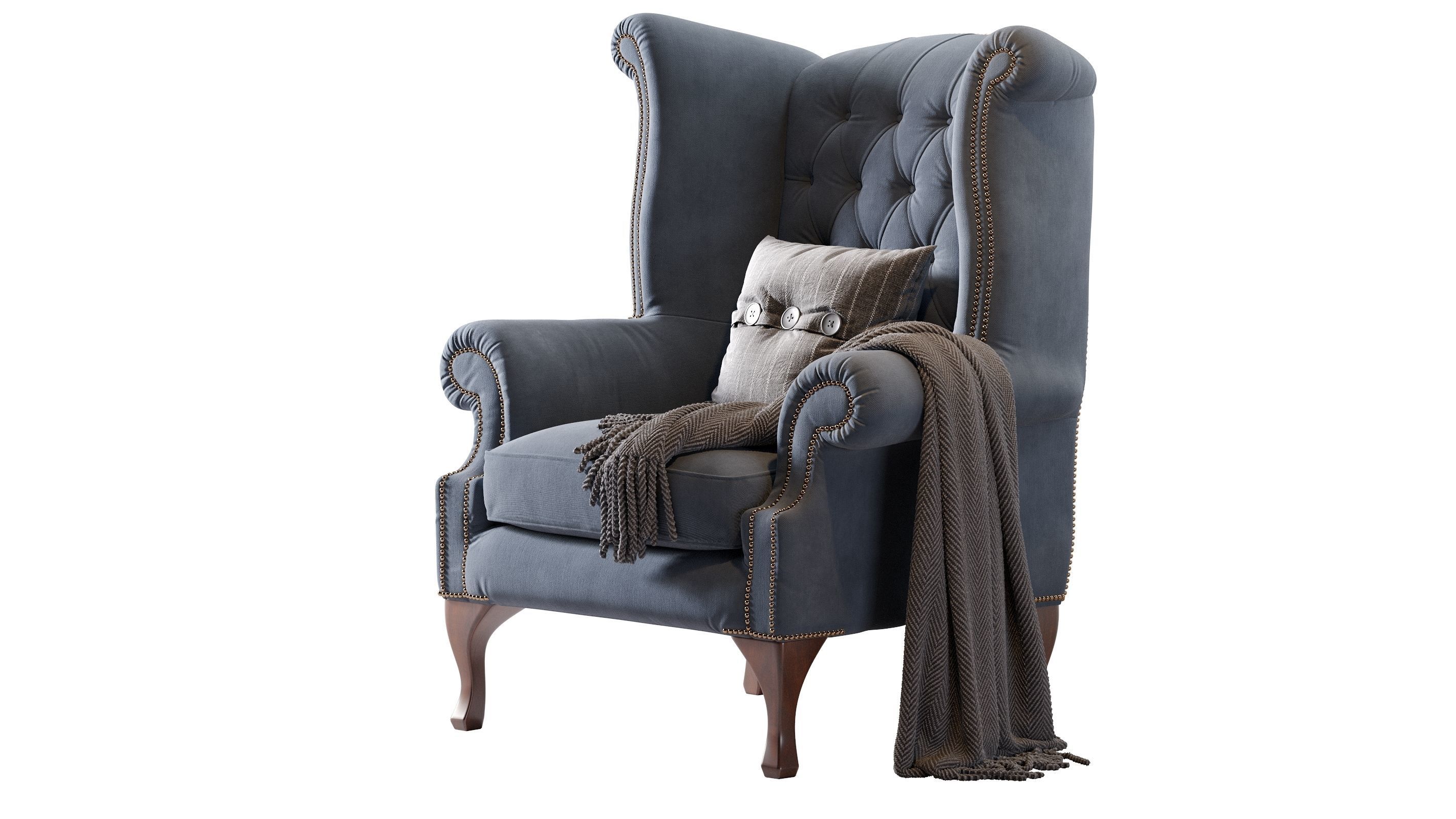 Chesterfield Quee 3D model_6