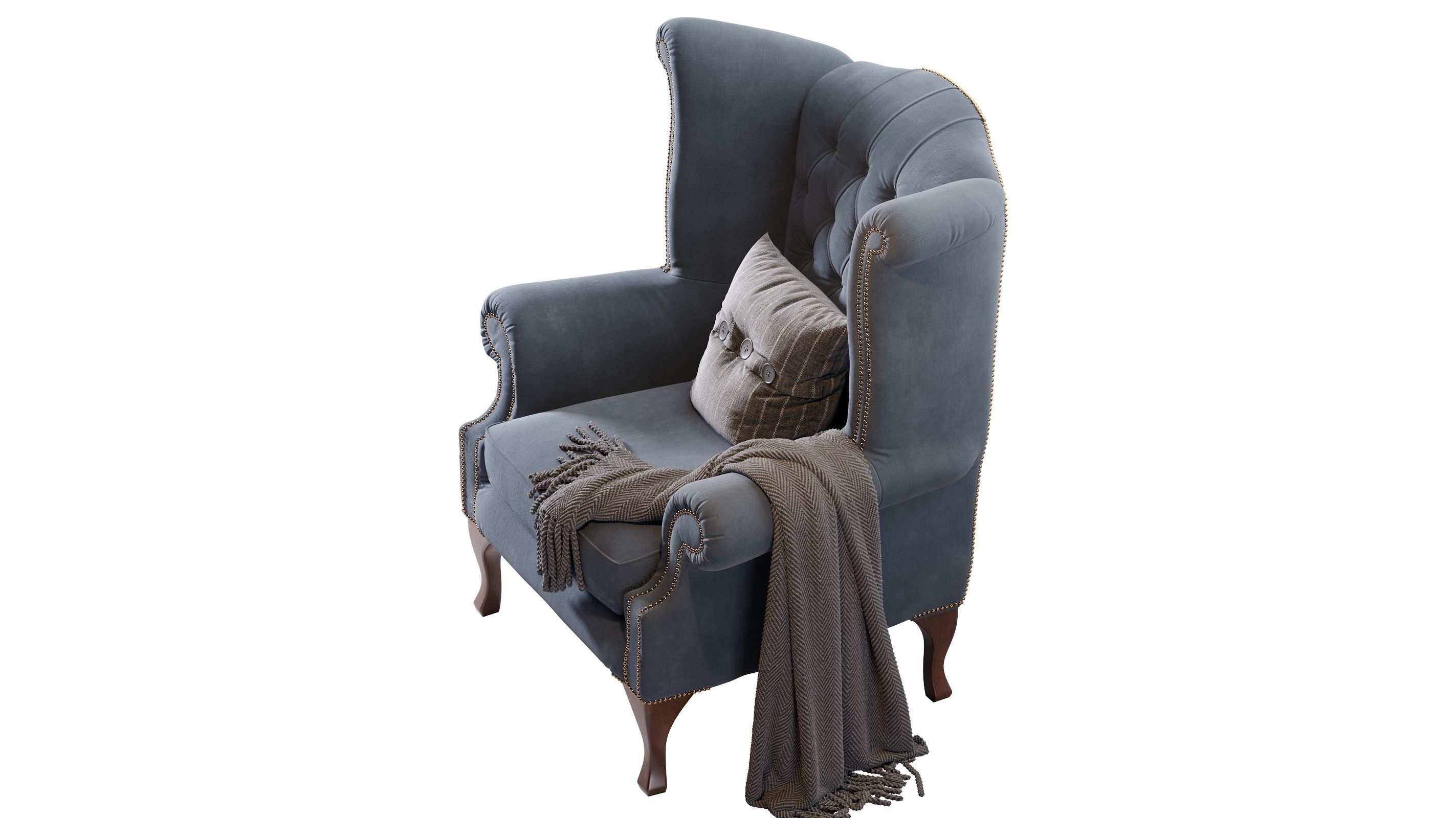 Chesterfield Quee 3D model_1