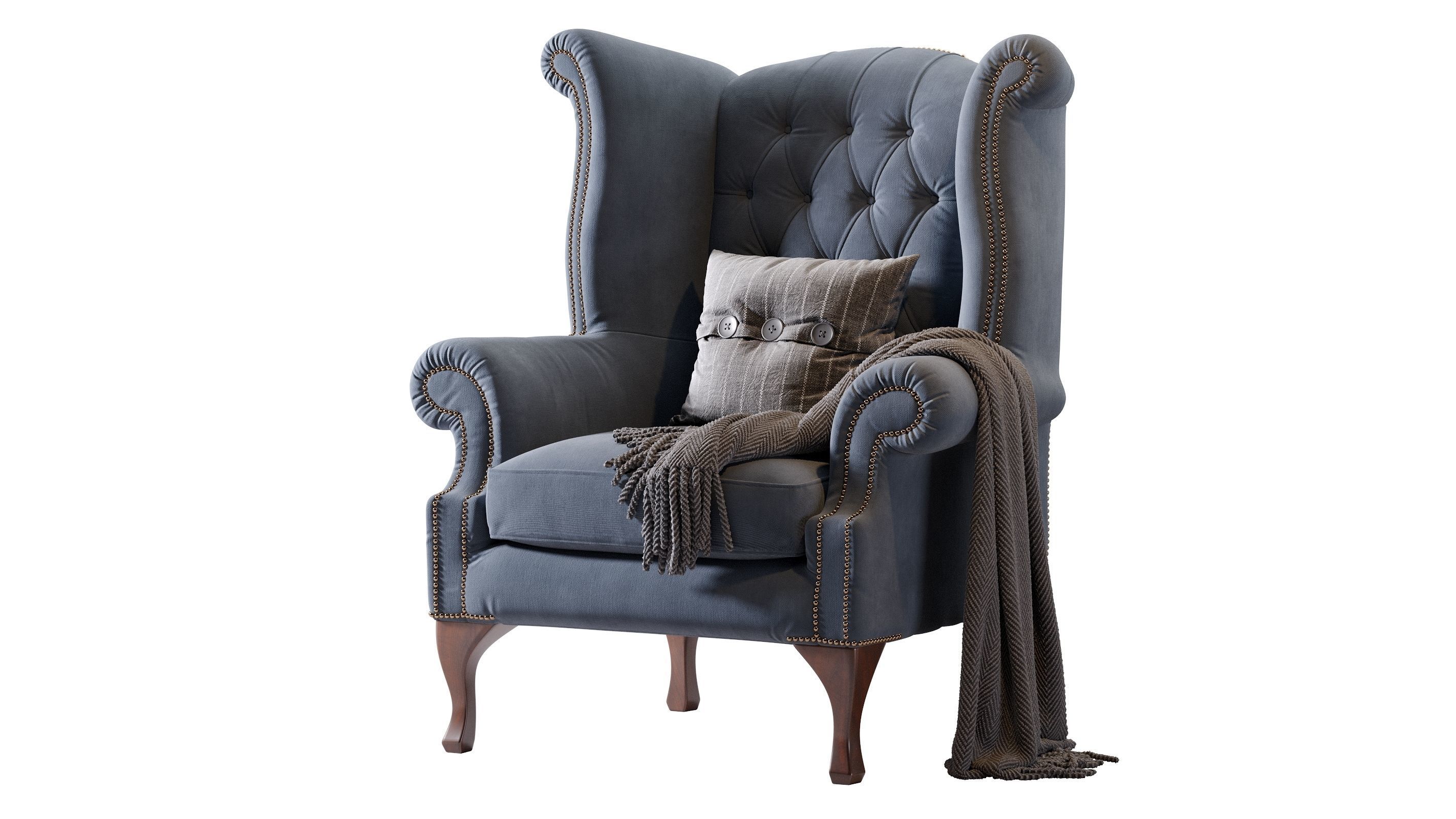 Chesterfield Quee 3D model_5