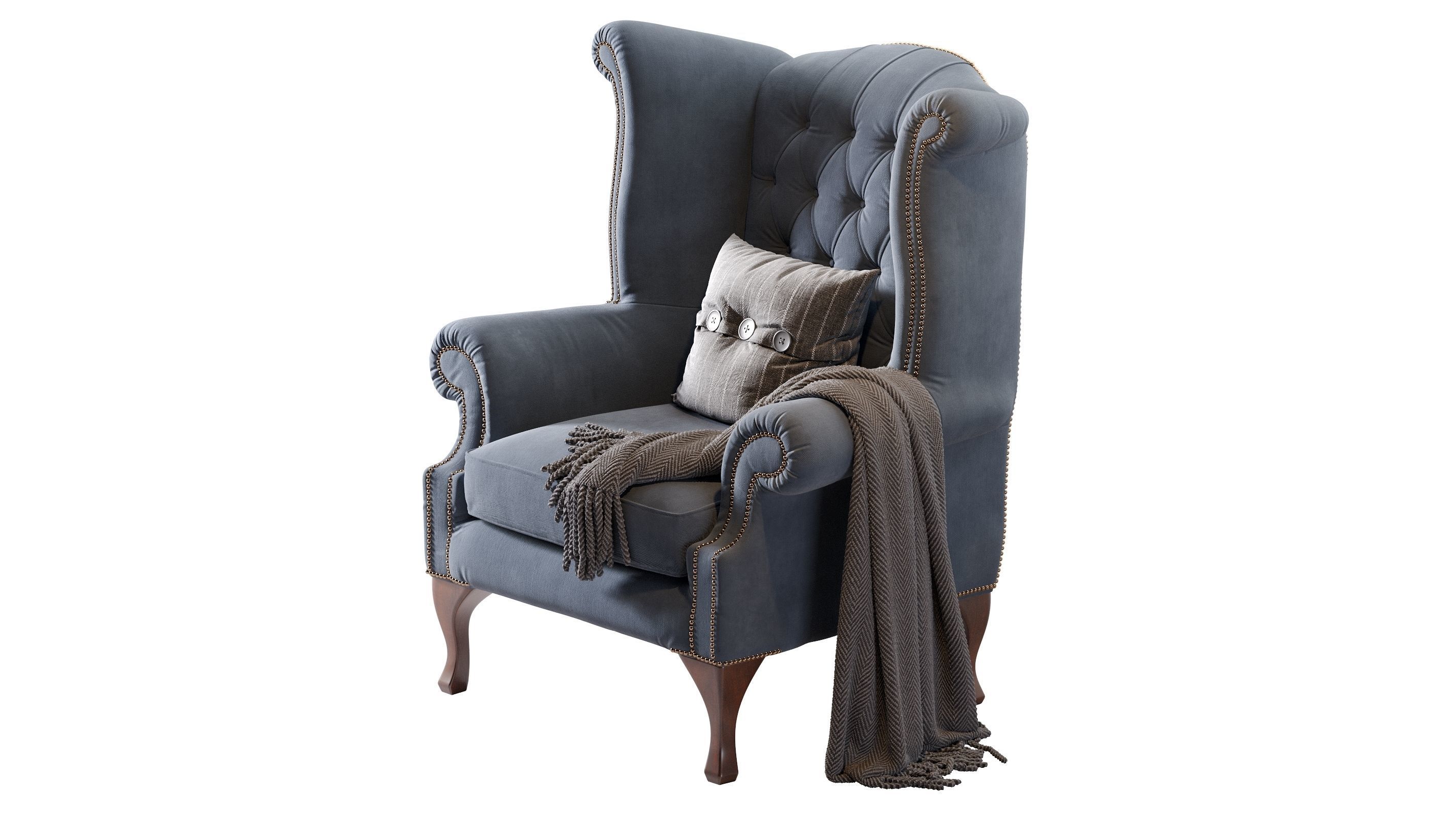 Chesterfield Quee 3D model_3