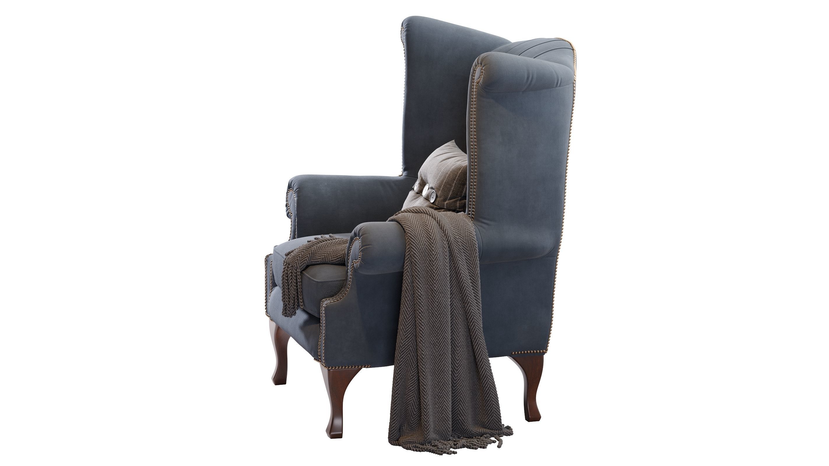 Chesterfield Quee 3D model_2