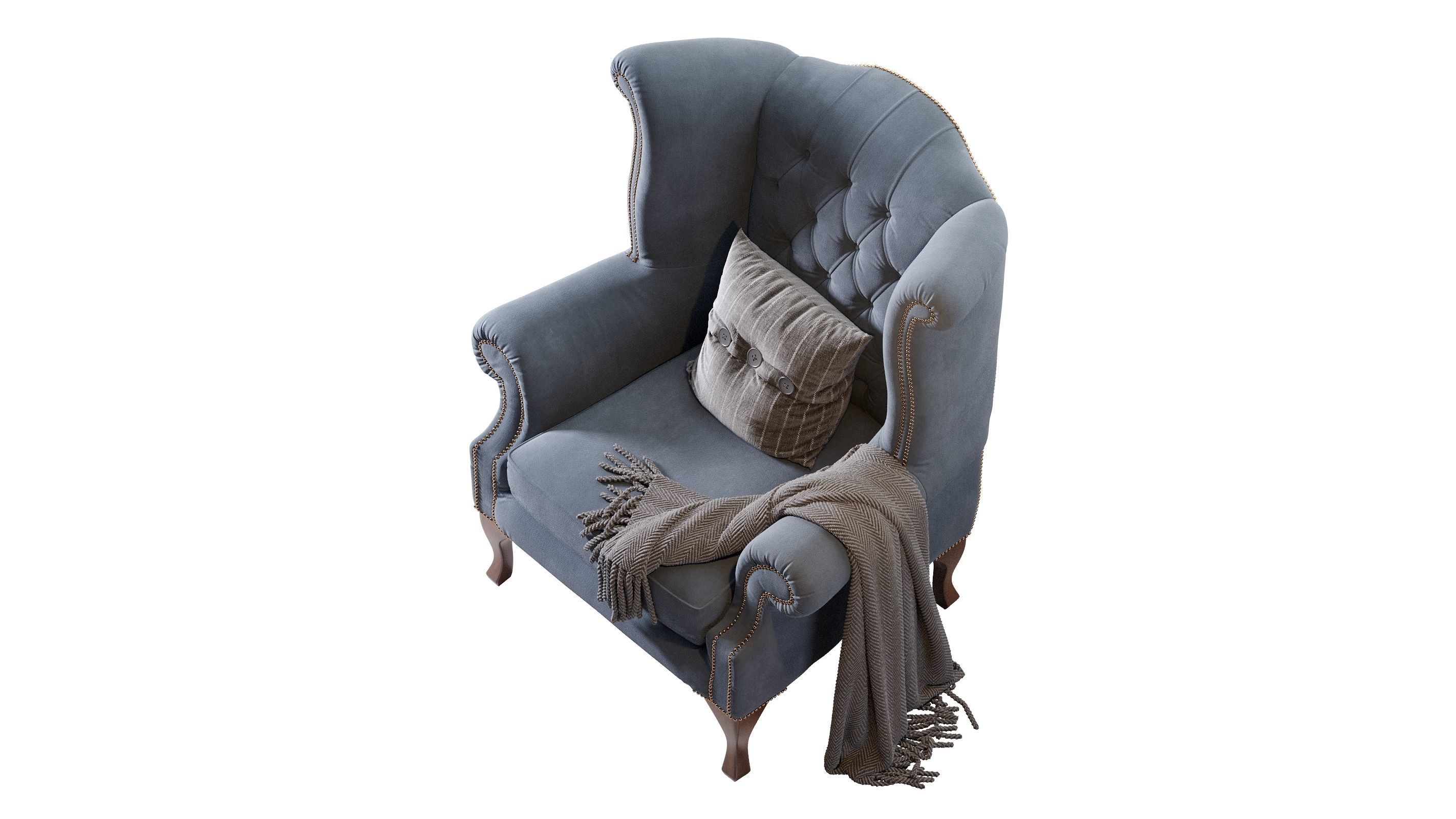 Chesterfield Quee 3D model_7