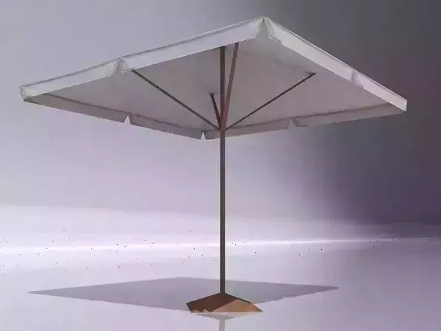 Parasol umbrella with wooden base