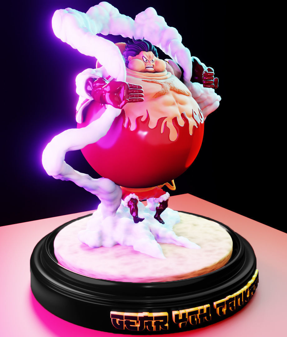 Luffy Tankman 3D Model 3D print model_2