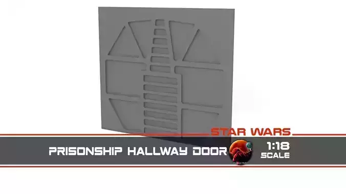 Prison ship hallway door 1-18 scale Kenner Hasbro Free 3D print model